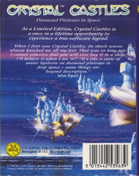 Crystal Castles (1984)(Atarisoft)[a] box cover back